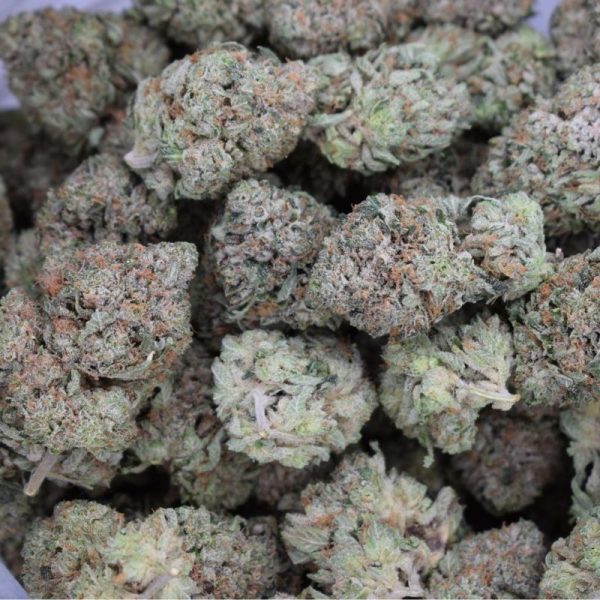 BC Rockstar buds are covered in translucent trichomes. On top of delivering an euphoric and potent high, this product also helps with pain and anxiety.