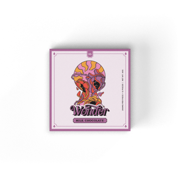 Wonder Psilocybin Chocolate Bar - Milk Chocolate (3g)