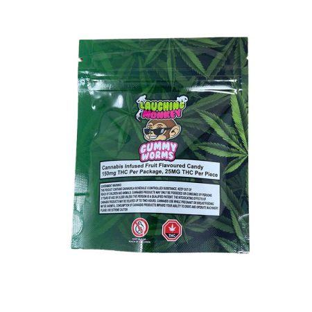 Laughing Monkey Gummy Worms (150 MG)