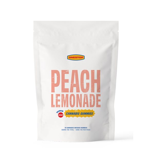 OneStop Peach Lemonade THC Gummies (500 MG)