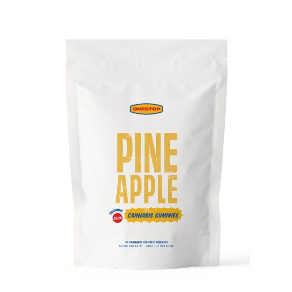 OneStop Pineapple THC Gummies (500 MG)
