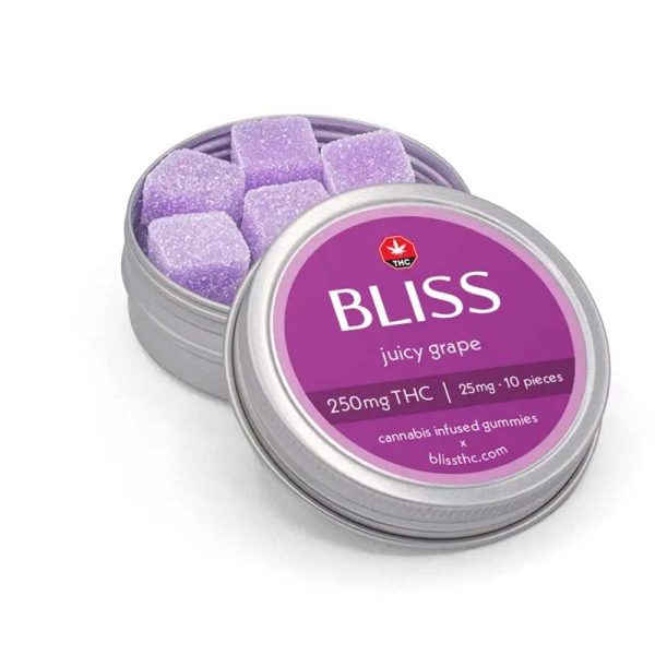 Bliss Juicy Grape Gummies (250 MG THC)