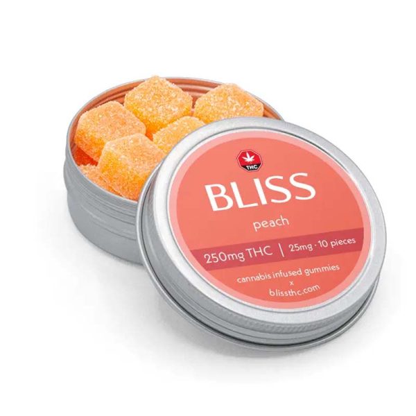 Bliss Peach Gummies (250 MG THC)