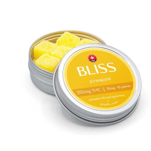 Bliss Pineapple Gummies (250 MG THC)