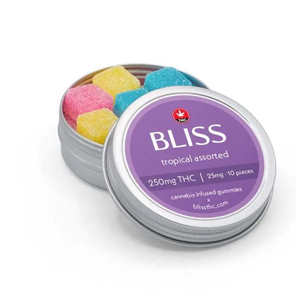 Bliss Tropical Assorted Gummies (250 MG THC)