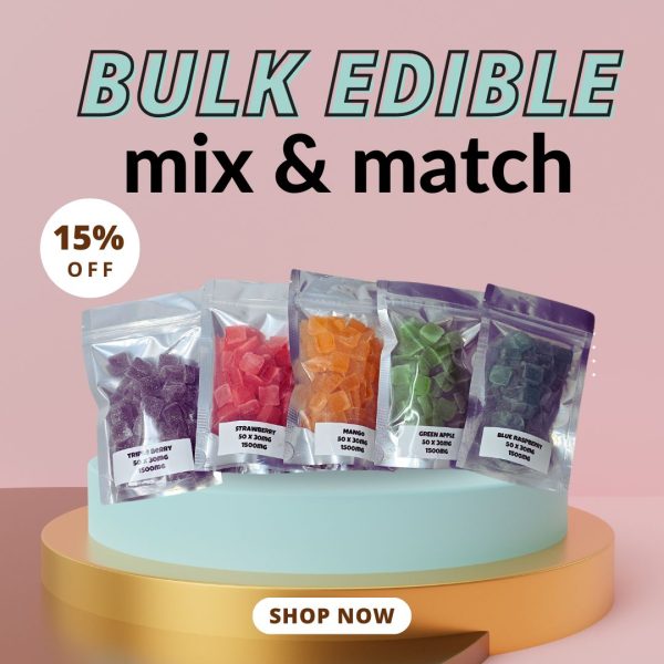 Bulk Edible Mix & Match - 1500 MG THC - 4 PACK BUNDLE