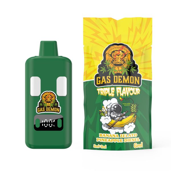 Gas Demon - Banana Zelato x Pineapple Diesel Vape - 6G THC