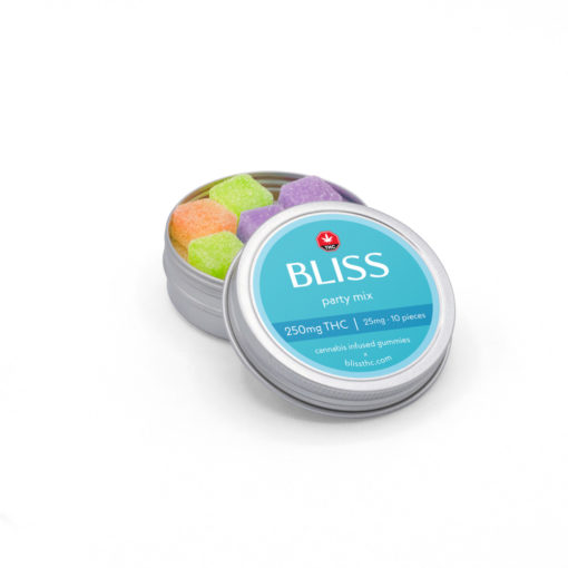 Bliss Juicy Party Mix Gummies (250 MG THC)