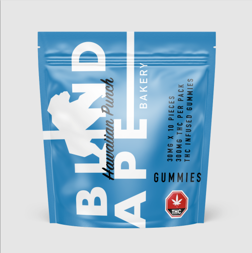 Blind Ape Gummies - Hawaiian Punch  (300MG)