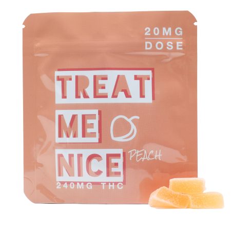 Treat Me Nice Gummies - Peach (240MG)