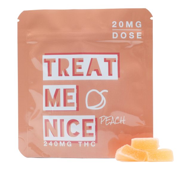 Treat Me Nice Gummies - Peach (240MG)